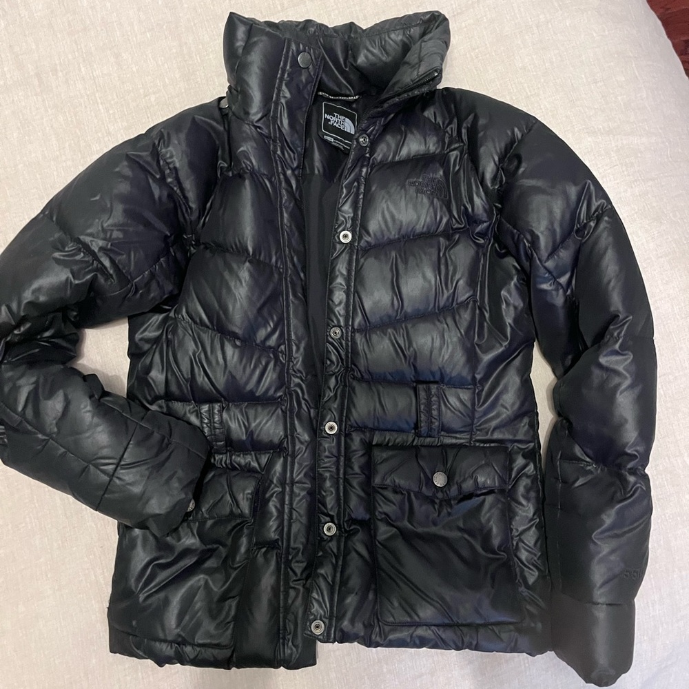 North face warm black jacket